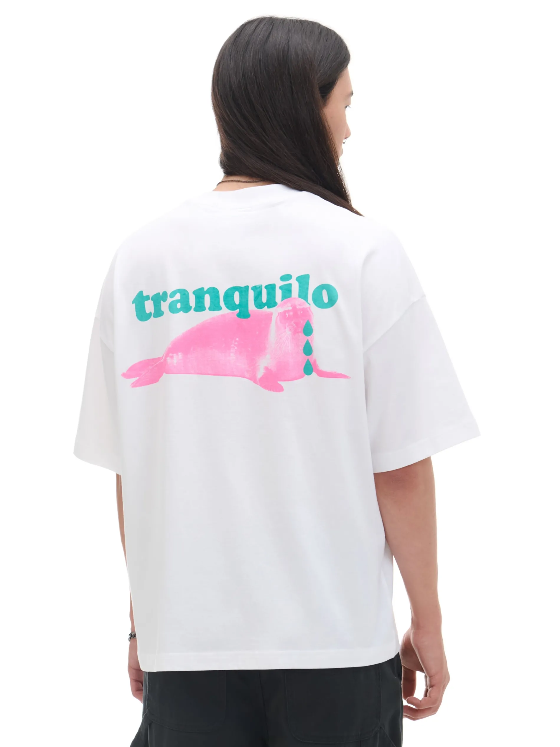 Cropp Koszulki*Biała koszulka z foczką