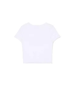 Cropp Koszulki, Topy*Biała koszulka z motocyklem