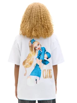Cropp Koszulki, Topy*Biała koszulka z nadrukiem Bratz