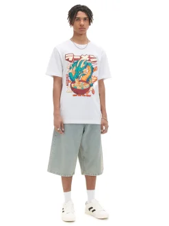 Cropp Koszulki*Biała koszulka z nadrukiem