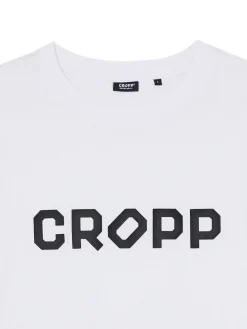 Cropp Koszulki*Biała koszulka z nadrukiem