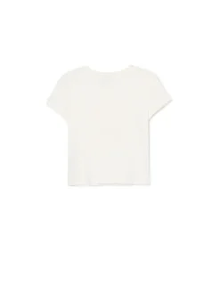 Cropp Koszulki, Topy*Biała koszulka z nadrukiem misia