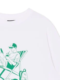 Cropp Koszulki*Biała koszulka z nadrukiem