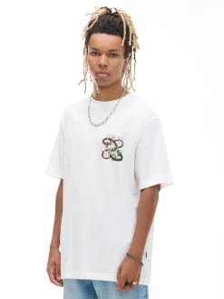 Cropp Koszulki*Biała koszulka z wężami