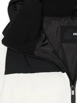 Cropp Kurtki, Płaszcze*Biała kurtka puffer z czarnym karczkiem