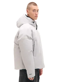 Cropp Kurtki Zimowe|Kurtki, Płaszcze*Biała kurtka puffer z kapturem