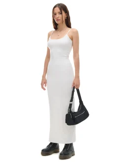 Cropp Sukienki, Kombinezony*Biała sukienka maxi