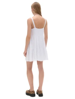 Cropp Sukienki, Kombinezony*Biała sukienka na ramiączkach