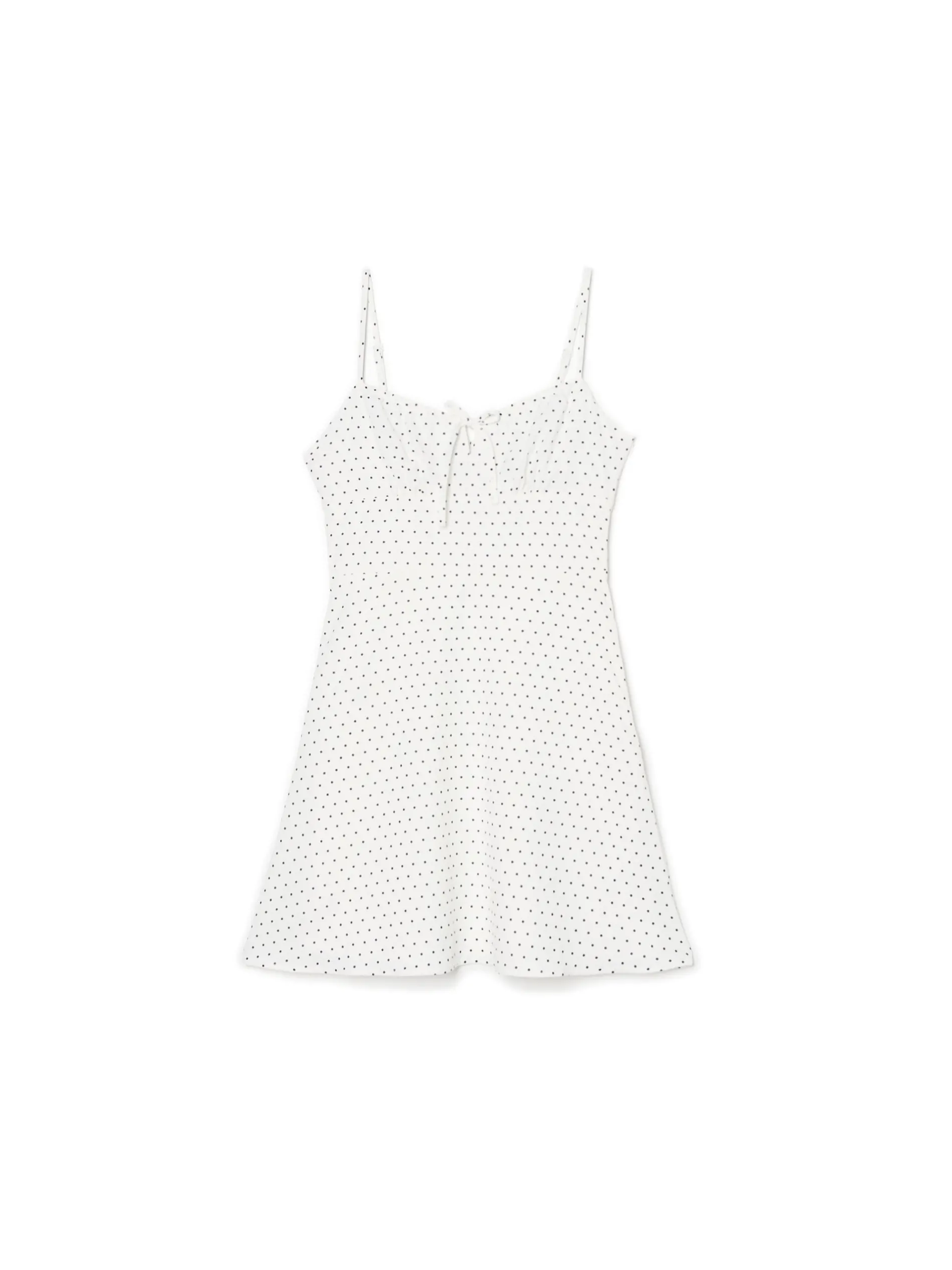 Cropp Sukienki, Kombinezony*Biała sukienka w groszki