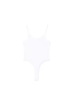 Cropp Koszulki, Topy*Białe body na ramiączkach