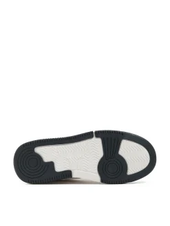 Cropp Sneakersy*Białe sneakersy z czarnymi elementami