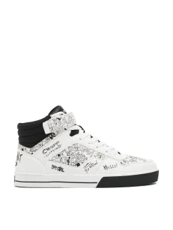 Cropp Sneakersy|Za Kostkę*Białe sneakersy z komiksowym nadrukiem