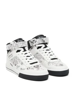 Cropp Sneakersy|Za Kostkę*Białe sneakersy z komiksowym nadrukiem