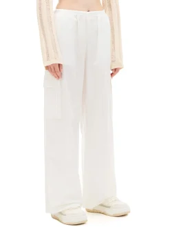 Cropp Spodnie*Białe spodnie cargo