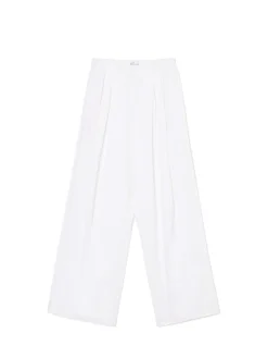 Cropp Spodnie*Białe spodnie wide leg