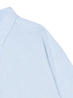 Cropp Koszule*Biało-błękitna koszula z krótkim rękawem