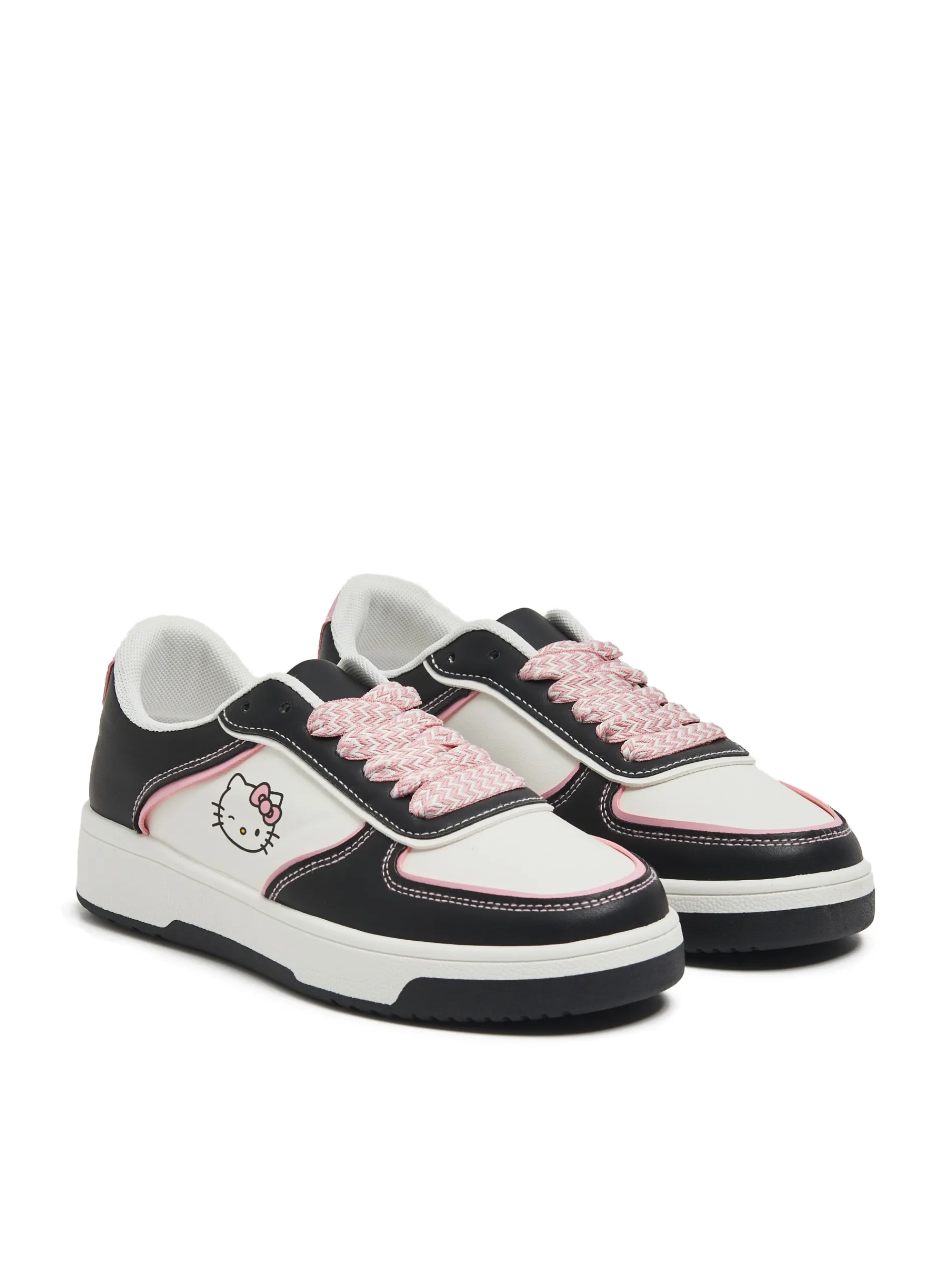 Cropp Sneakersy*Biało-czarne sneakersy Hello Kitty