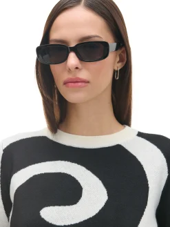 Cropp Swetry*Biało-czarny sweter