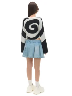 Cropp Swetry*Biało-czarny sweter