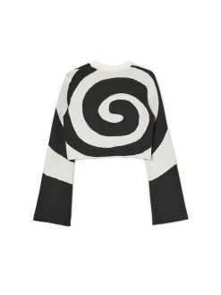 Cropp Swetry*Biało-czarny sweter