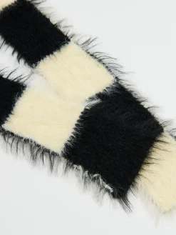 Cropp Szaliki*Biało-czarny szalik z meszkiem
