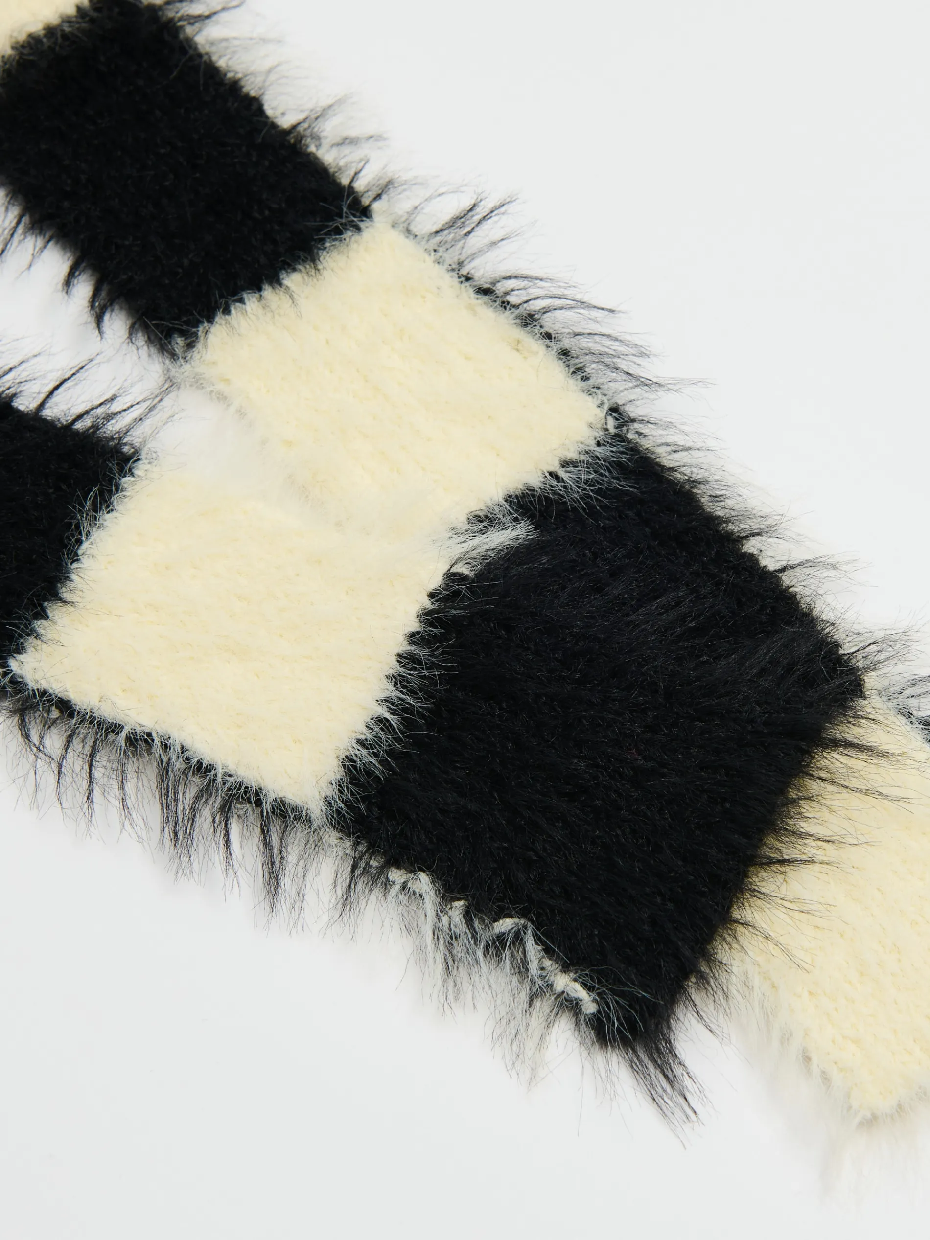 Cropp Szaliki*Biało-czarny szalik z meszkiem