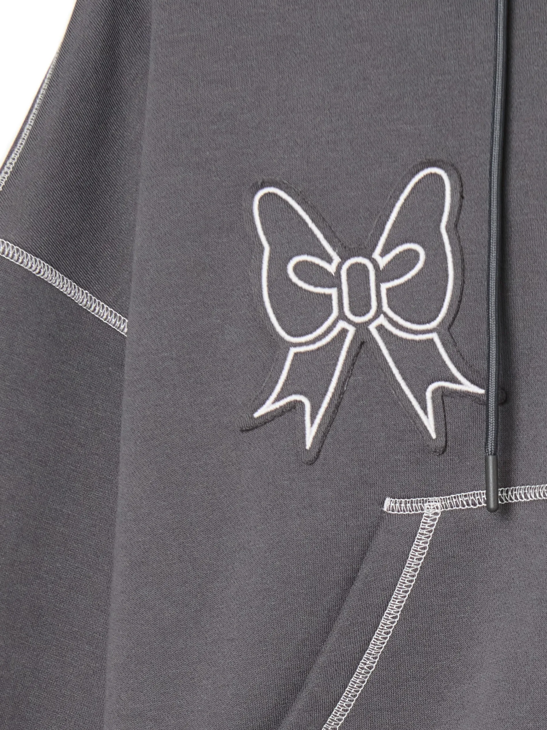 Cropp Bluzy*Bluza hoddie z kontrastowymi przeszyciami