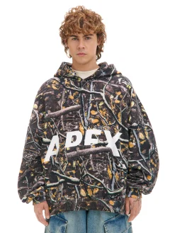 Cropp Bluzy*Bluza hoodie z leśnym nadrukiem