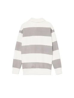 Cropp Bluzy*Bluza w szare paski z aplikacją