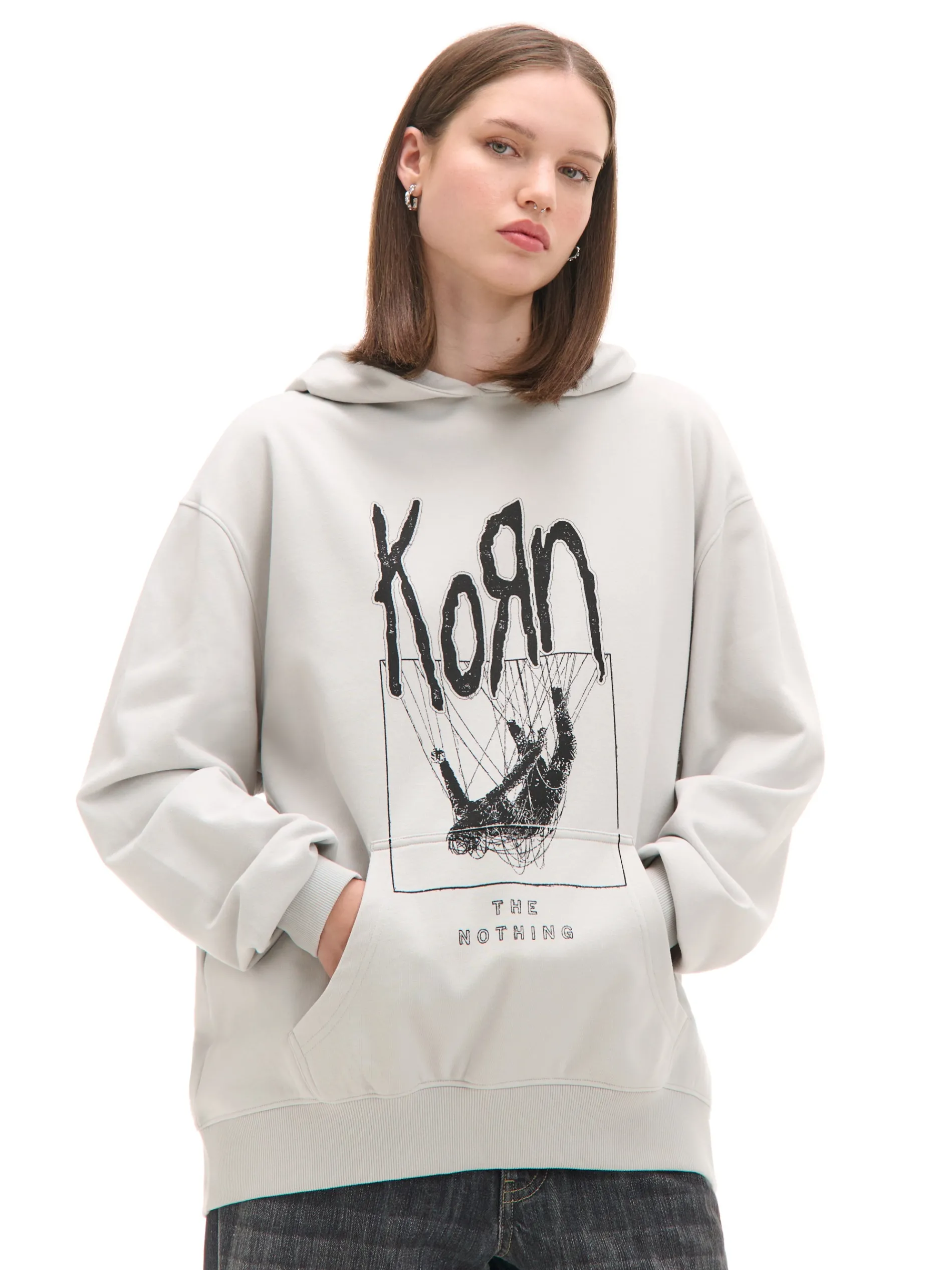 Cropp Bluzy*Bluza z kapturem i nadrukiem Korn