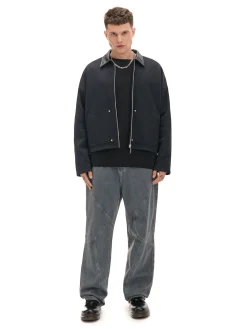 Cropp Bluzy*Bluza ze skórzanym kołnierzykiem