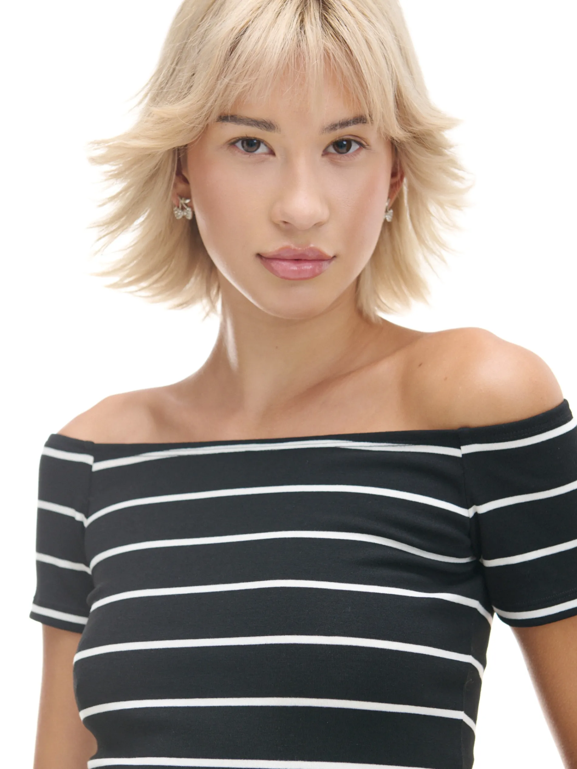 Cropp Koszulki, Topy*Bluzka z dodatkiem wiskozy