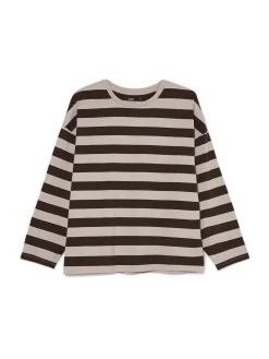 Cropp Koszulki, Topy|Koszule, Bluzki*Bluzka z długim rękawem w paski UNISEX