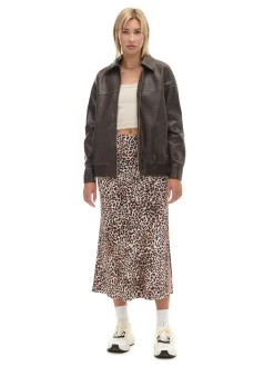 Cropp Kurtki, Płaszcze*Brązowa kurtka bomber z efektem znoszenia