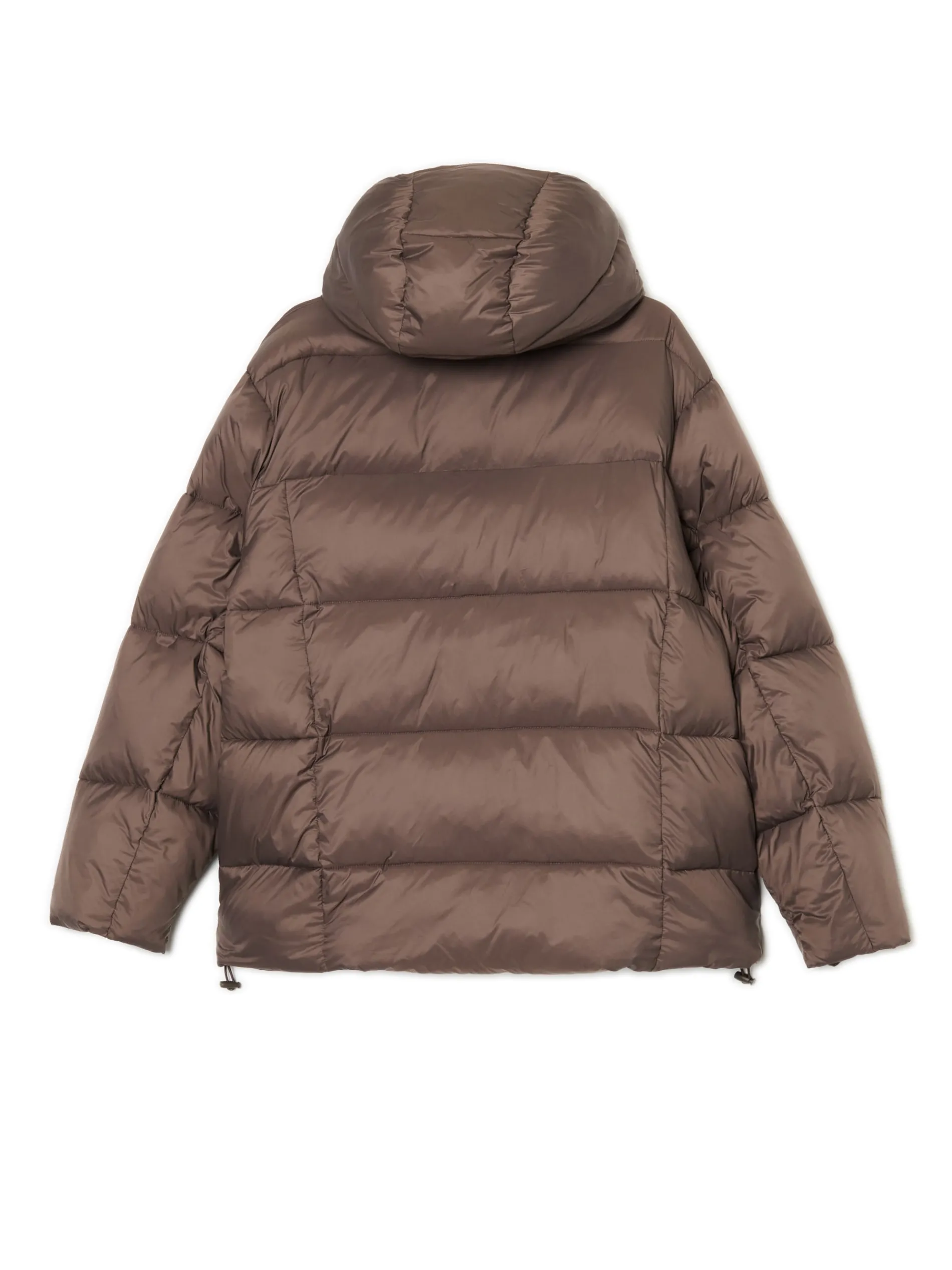 Cropp Kurtki, Płaszcze*Brązowa pikowana kurtka z kapturem