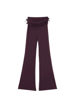 Cropp Spodnie|Sety*Burgundowe dresy z ozdobną zakładką