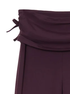 Cropp Spodnie|Sety*Burgundowe dresy z ozdobną zakładką