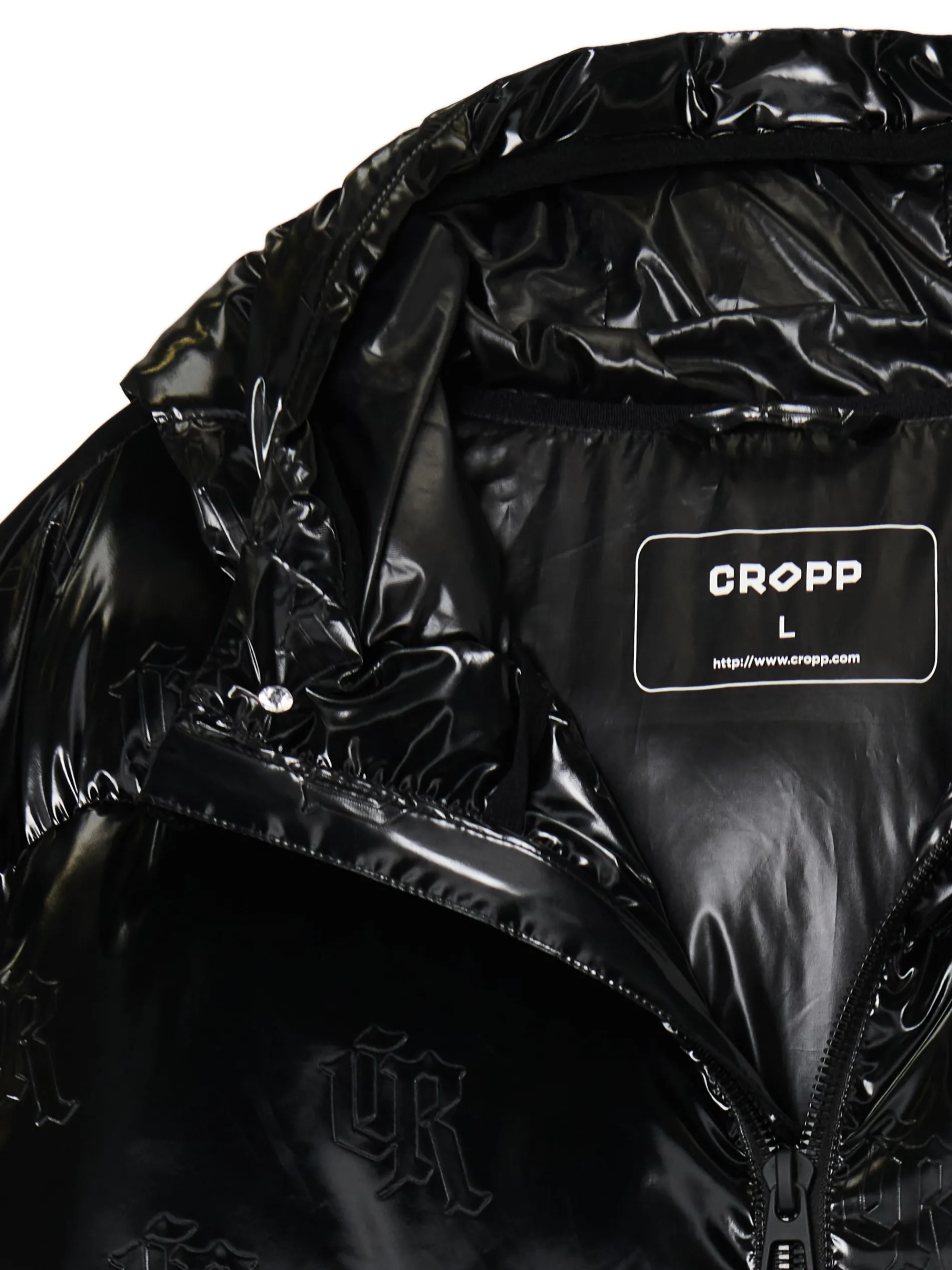 Cropp Kurtki Zimowe|Kurtki, Płaszcze*Błyszcząca kurtka puffer z kapturem