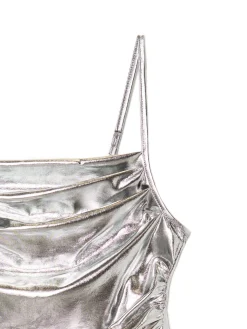 Cropp Koszulki, Topy*Błyszczący srebrny top