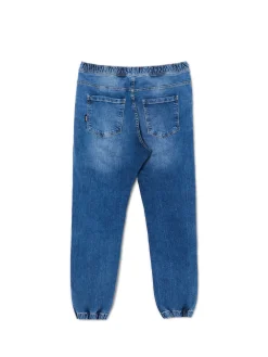 Cropp Jeansy*Ciemnoe jeansowe joggery