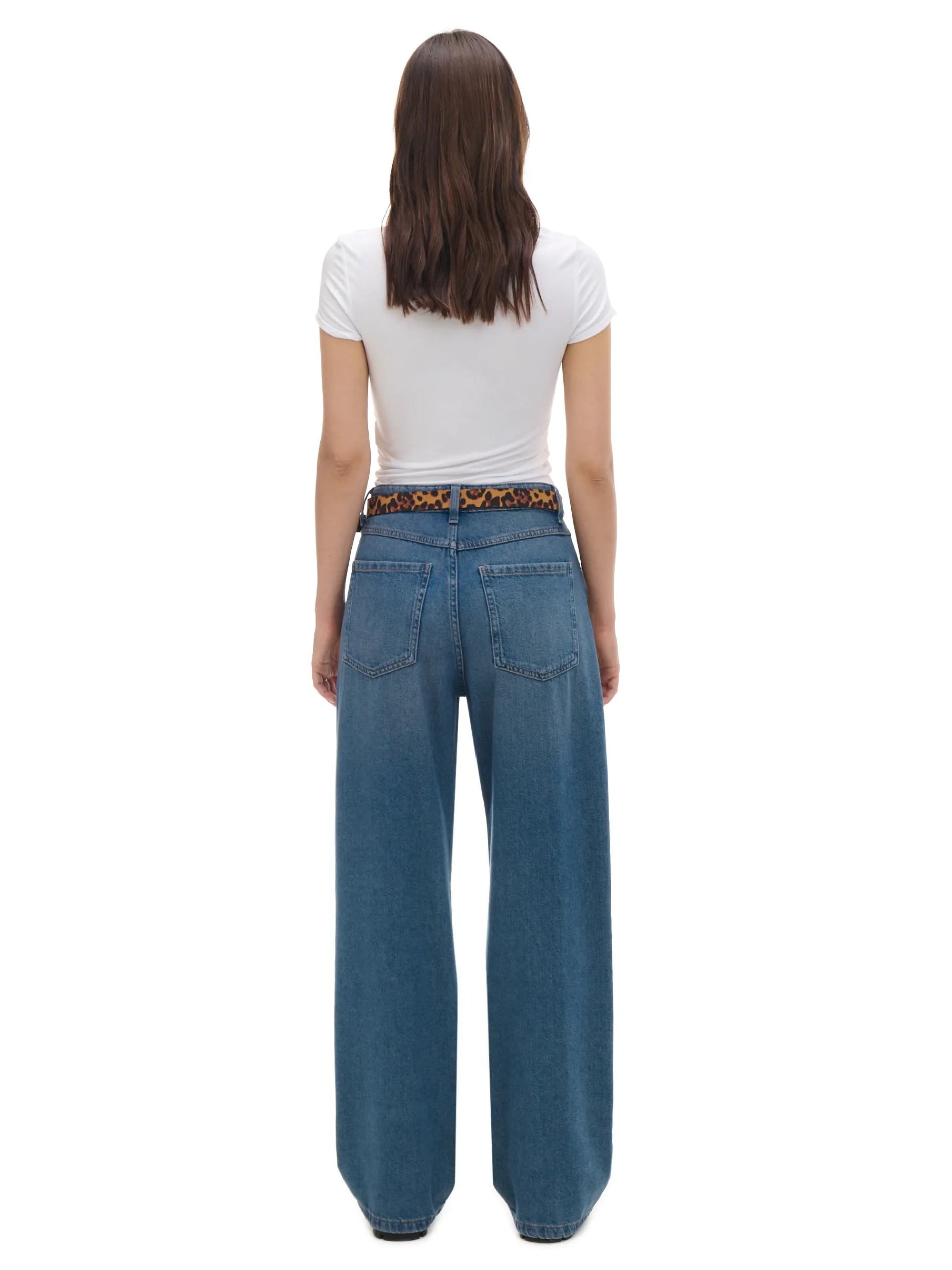 Cropp Jeansy*Ciemnoniebieskie jeansy baggy