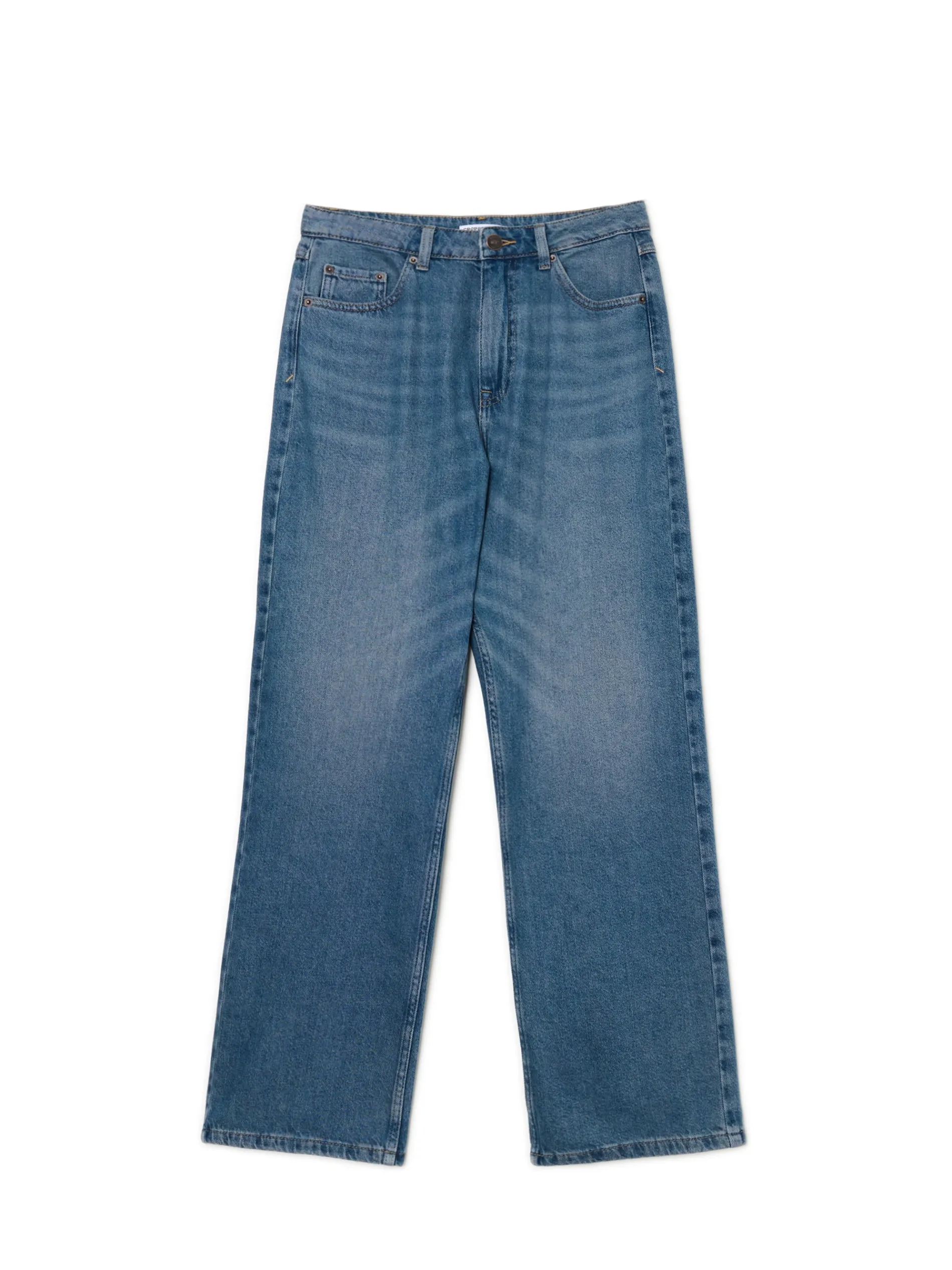 Cropp Jeansy*Ciemnoniebieskie jeansy baggy