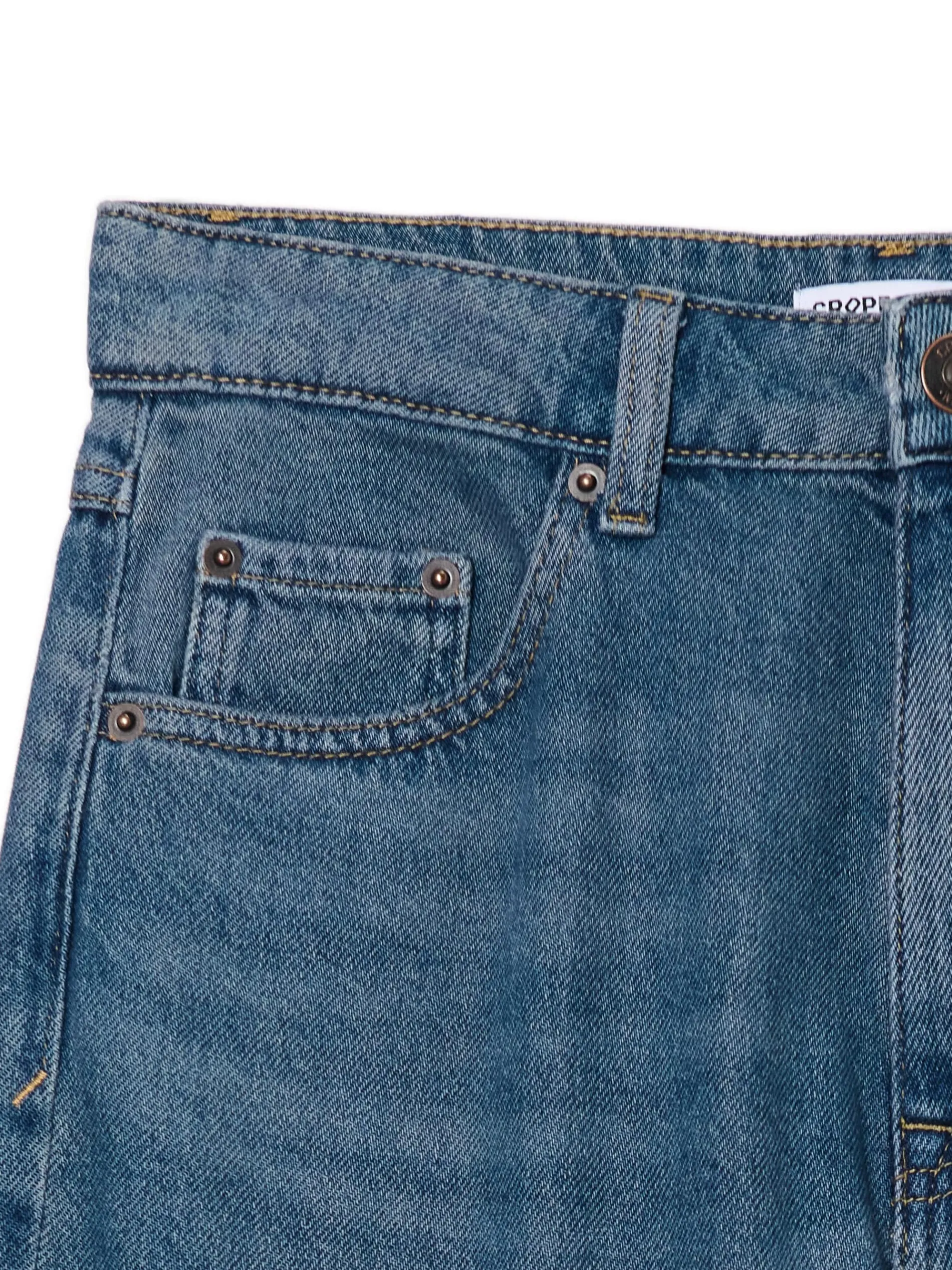 Cropp Jeansy*Ciemnoniebieskie jeansy baggy