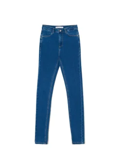 Cropp Jeansy*Ciemnoe jeansy push up TALL