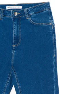 Cropp Jeansy*Ciemnoe jeansy push up TALL