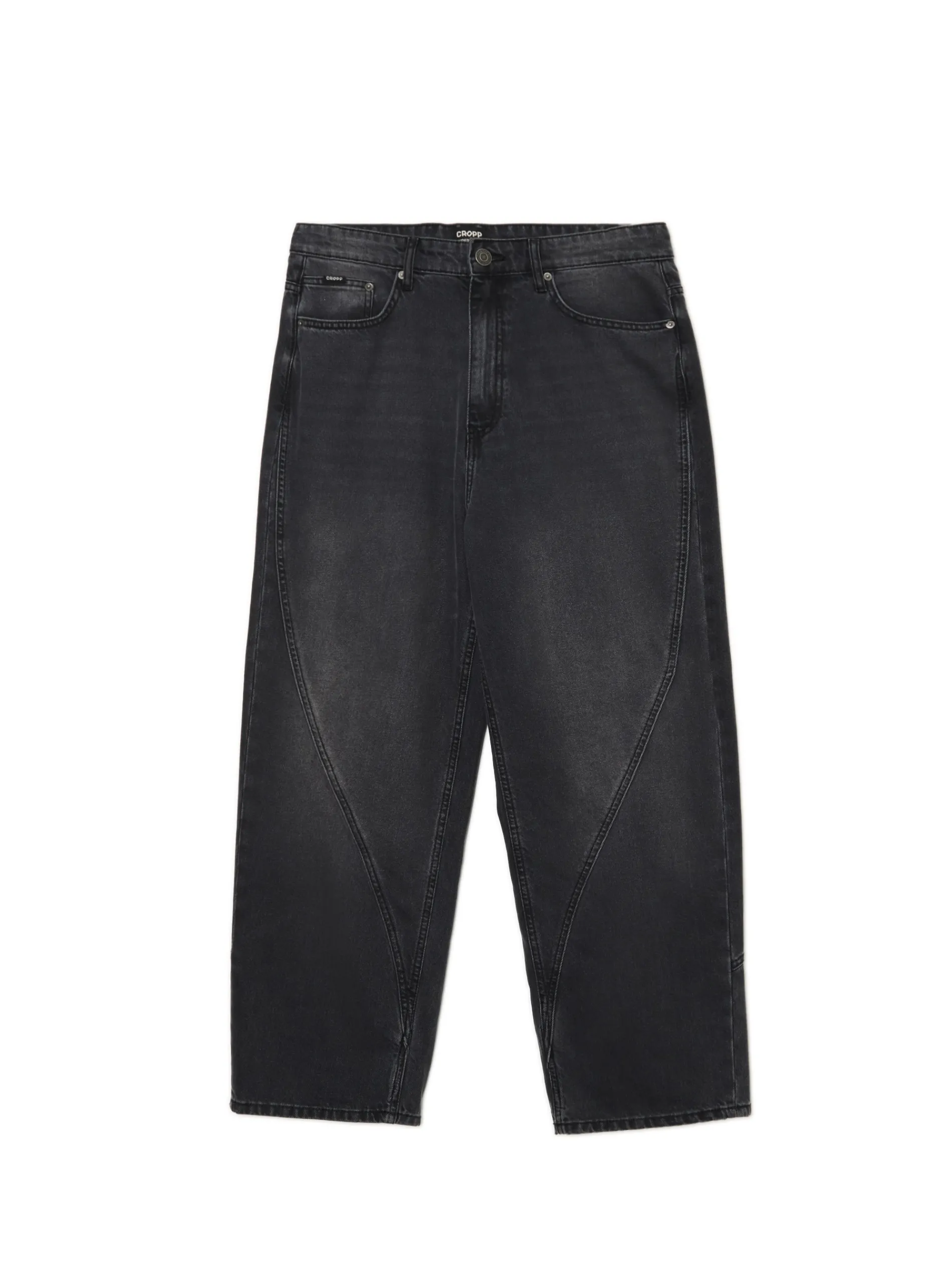 Cropp Jeansy|Baggy*Ciemnoszare jeansy super baggy