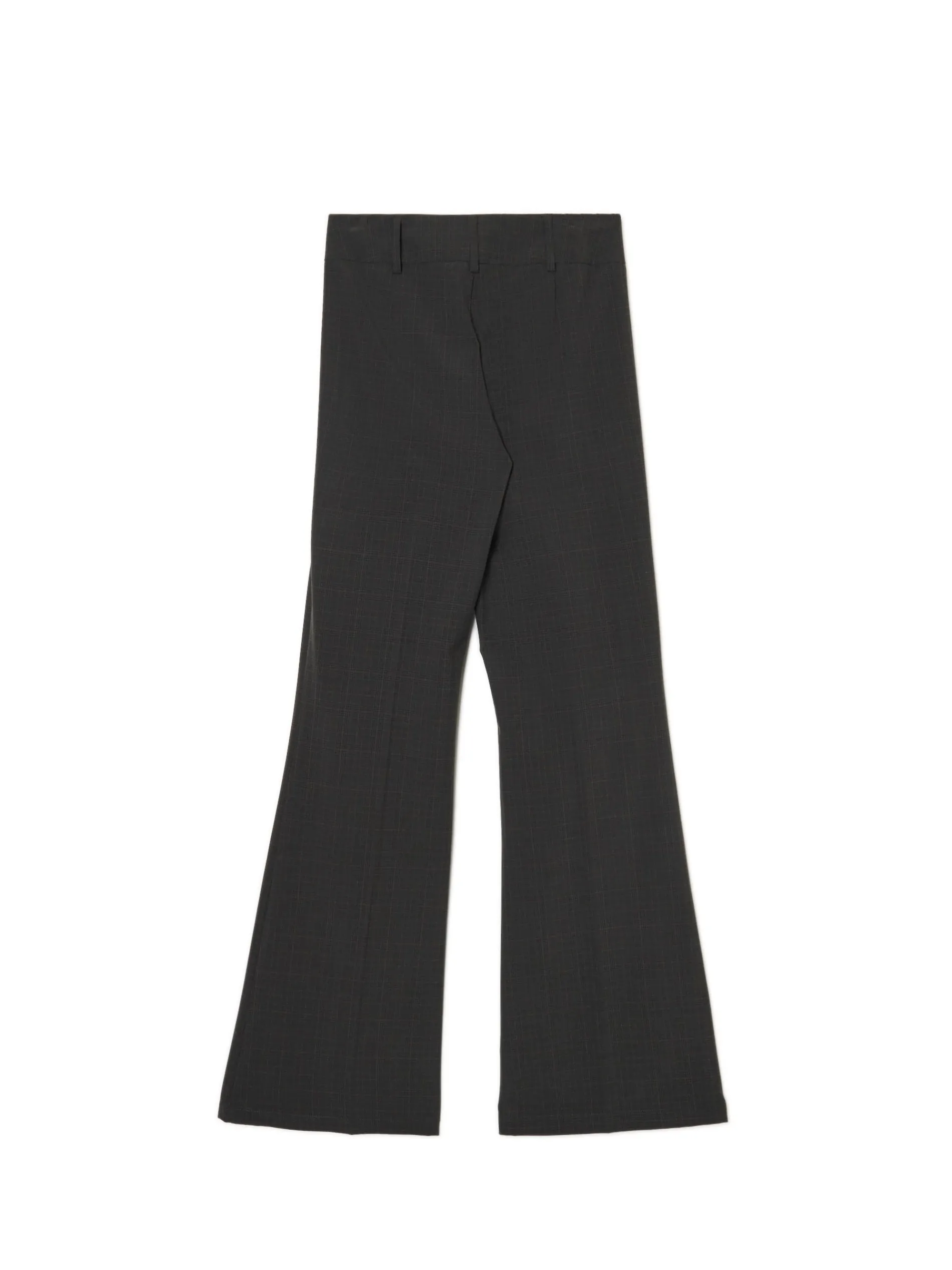 Cropp Spodnie*Ciemnoszare spodnie flare w kant