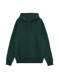 Cropp Bluzy*Ciemnozielona bluza regular z kapturem