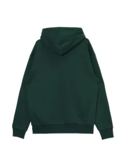 Cropp Bluzy*Ciemnozielona bluza regular z kapturem