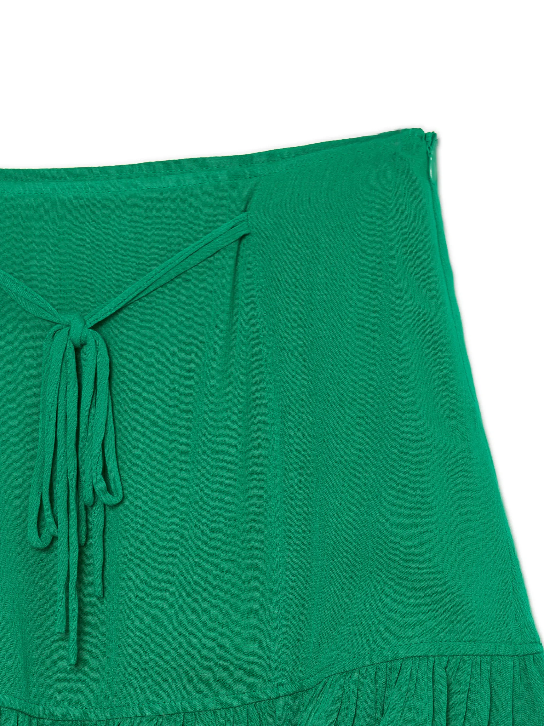 Cropp Spódnice*Ciemnozielona spódniczka z wiązaniem